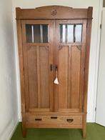 Kast eiken met facet glas, Huis en Inrichting, Ophalen, Met plank(en), Gebruikt, 150 tot 200 cm