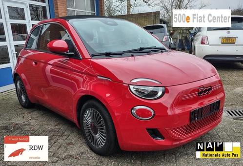 Fiat 500 E-24KW- Cabrio- Red Special Edition- met Sepp Subsi, Auto's, Fiat, Bedrijf, ABS, Airbags, Bluetooth, Boordcomputer, Centrale vergrendeling