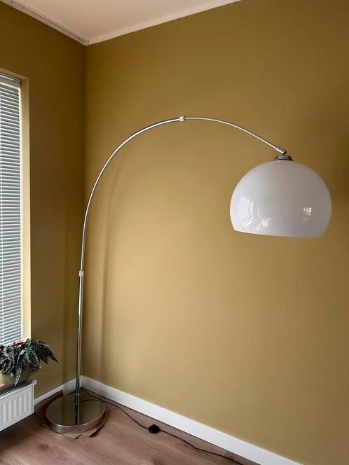 Retro vloerlamp, Huis en Inrichting, Lampen | Vloerlampen, Gebruikt, 150 tot 200 cm, Glas, Ophalen