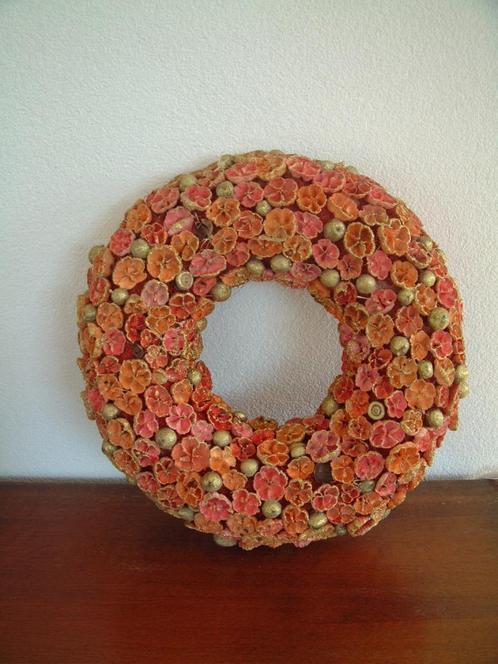 krans oranje kleurig nr. 3, Huis en Inrichting, Woonaccessoires | Kransen, Ophalen of Verzenden