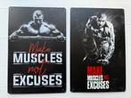 2x in 1 koop Tekstborden - MakeMuscles Not Excuses 30 bij 20, Ophalen of Verzenden, Nieuw