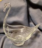 Glazen sculptuur van een zwaan., Antiek en Kunst, Antiek | Glas en Kristal, Ophalen of Verzenden