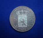 2 1/2 Gulden 1862 FDC-, Ophalen, Koning Willem III, 2½ gulden, Zilver