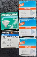 NIEUW 5 x halo-spotjes (3x Osram, 1x Philips, 1x Sylvania), Helder wit, Halogeen (gloei)lamp, Nieuw, Bipin of Steekvoet