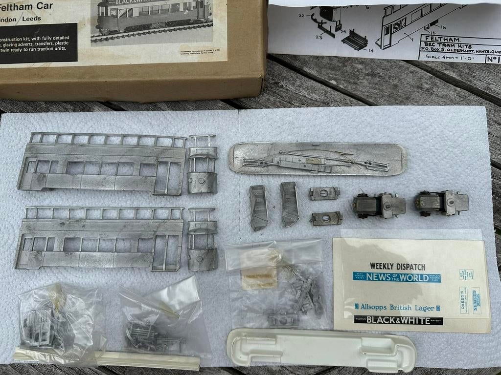 Tram (bouwset Bec) Feltham Car London Leeds, Hobby en Vrije tijd, Modeltreinen | H0, Overige merken, Nieuw, Ophalen of Verzenden