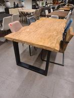 Nieuwe icathcers mercury boomstam tafel 220x100cm mangohout, Ophalen, ., Nieuw, .