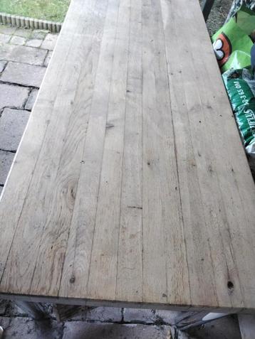 Eikenhouten Tafel - Massief Blad 7cm beschikbaar voor biedingen