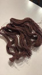 Partij donkerbruin elastiek/ elastisch koord 0,8mm (160 mt), Ophalen of Verzenden, Nieuw, Lint, Band of Elastiek