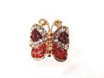 36 stuk, Ring, vlinder, goudkleurige, verstelbare met strass, Import en groothandel Lili, IJzer of Staal, Info@giftshoplili.nl