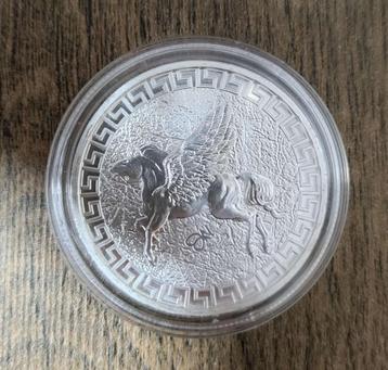 2022 St. Helena Pegasus BU 1oz .999 Fijn Zilver Laatste Jaar