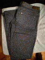 Bijna nieuw MANGO jeans Blauw Zwart luipaard M 40, Mango, Zo goed als nieuw, W30 - W32 (confectie 38/40), Verzenden