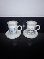 2 Engelse Vintage Biltons mokken&schotel dame&heer, Huis en Inrichting, Keuken | Servies, Verzenden, Zo goed als nieuw, Overige stijlen