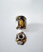 Bohemian/ Kashmiri Kralen - 13x10mm, groot gat 18 stuks, Hobby en Vrije tijd, Kralen en Sieraden maken, Ophalen of Verzenden, Nieuw