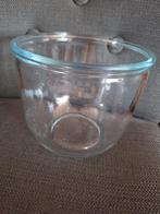 Stevige Glazen Decoratie Pot (15 cm), Ophalen of Verzenden, Gebruikt, Glas, Pot, Bus of Blik