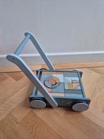 Little Dutch blokkenkar blauw, Kinderen en Baby's, Speelgoed | Houten speelgoed, Ophalen, Zo goed als nieuw, Rij- of Hobbelspeelgoed