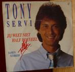 45 toeren single  Telstar 4768  TONY SERVI   gesigneerd, Ophalen of Verzenden, 7 inch, Nederlandstalig, Single