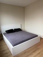 Ikea Malm bed 160x200, Ophalen, Wit, Tweepersoons, Zo goed als nieuw