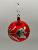 Oude kerstbal rood tulp, Diversen, Kerst, Ophalen of Verzenden, Gebruikt