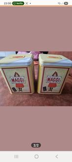 Twee vintage Maggi blikken, Ophalen of Verzenden