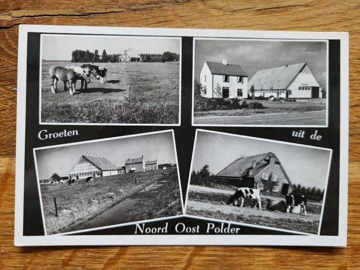 ansicht Flevoland Noordoostpolder (7x) Gemaal, Verzamelen, Ansichtkaarten | Nederland, Flevoland, Ophalen of Verzenden