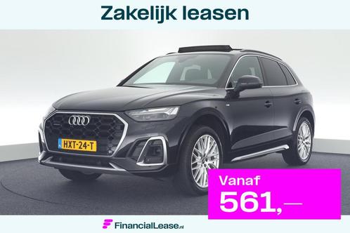Audi Q5 55 TFSI e 367pk quattro S-Line Trekhaak Camera Panor, Auto's, Audi, Bedrijf, Lease, Financial lease, Q5, ABS, Achteruitrijcamera