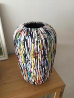 Indonesische vaas van gerecycled papier (Wereldwinkel), Ophalen, Overige kleuren, Aardewerk of Porselein, Nieuw