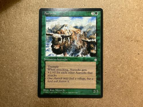 1x Aurochs (Excellent), Hobby en Vrije tijd, Verzamelkaartspellen | Magic the Gathering, Zo goed als nieuw, Losse kaart, Ophalen of Verzenden