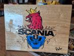 Scania V8 Handgemaakt Houten Bord - Mancave Decoratie, Ophalen of Verzenden