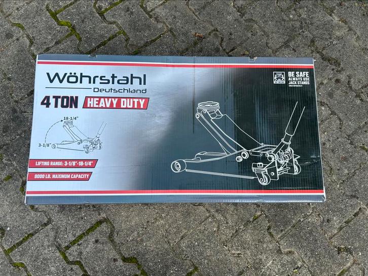 Wöhrstahl 4 tons garagekrik autokrik laag model, Auto diversen, Krikken, Zo goed als nieuw, Garagekrik, Hydraulisch, Ophalen of Verzenden