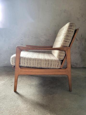 Set van twee vintage Deense fauteuils in beukenhout beschikbaar voor biedingen