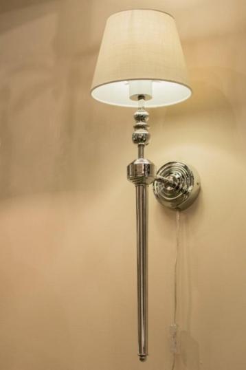 70cm wandlamp wit of zwart stof kap bed hoekbank bank lamp beschikbaar voor biedingen