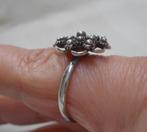 Zilveren antieke Zeeuwse knop ring maat 16 nr.1088, Verzenden, Dame, Zilver, Zilver