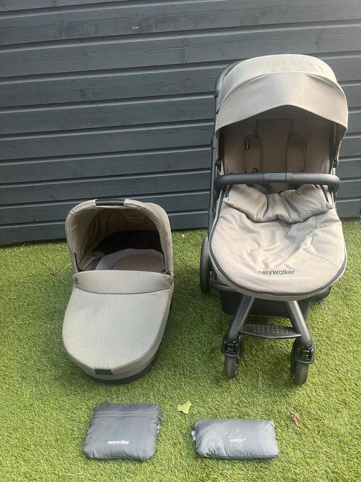 Easywalker Harvey 3 sage groen, Kinderen en Baby's, Kinderwagens en Combinaties, Gebruikt, Combiwagen, Overige merken, Met reiswieg
