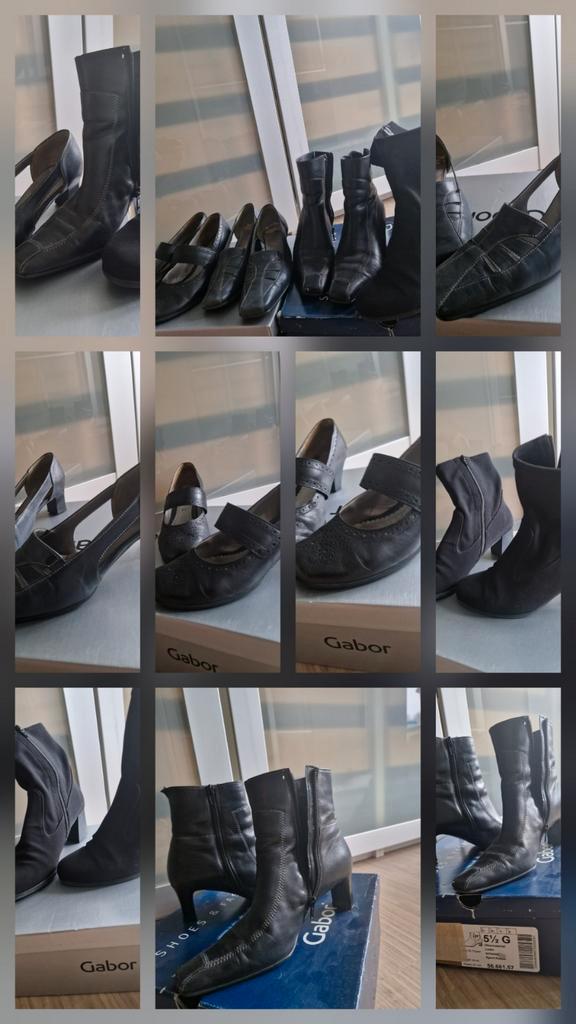 Schoenenpakket Gabor, maat 38.5, Kleding | Dames, Schoenen, Gedragen, Lage of Enkellaarzen, Zwart, Ophalen of Verzenden