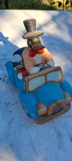 Vintage Eend in Auto Spaarpot, Antiek en Kunst, Antiek | Speelgoed, Ophalen of Verzenden