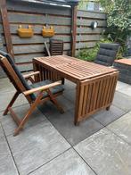 Ikea Applaro tuintafel uitklapbaar incl 2 stoelen, Tuin en Terras, Gebruikt, Tuinset, Eettafel, Ophalen