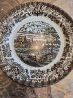 Antieke schotel/bord, Antiek en Kunst, Antiek | Servies compleet, Ophalen of Verzenden