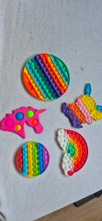 5 Pop Its Speelgoed - Regenboog, Eenhoorn, Konijn, Ophalen of Verzenden, Gebruikt, Jongen of Meisje