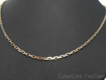 15492 Lange Gouden 14K Anker Collier 56 Cm beschikbaar voor biedingen