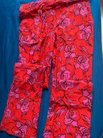 Zoso travelstofbroek straight Maat L/40/42 Rood/roze/zwart, Maat 38/40 (M), Ophalen of Verzenden, Zo goed als nieuw, Lang