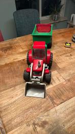 Brudor tractor met kiepwagen, Kinderen en Baby's, Speelgoed | Speelgoedvoertuigen, Verzenden, Zo goed als nieuw