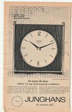 Retro reclame 1966 Junghans klokken Genestet pendulette, Verzenden, Overige typen
