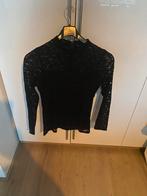 Zwarte kanten shirt met voering, Kleding | Dames, Tops, Maat 38/40 (M), Zwart, Ophalen of Verzenden, Zo goed als nieuw