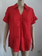 maat XL, (48) 1 rode M&S blouse, 69 cm., Kleding | Dames, Blouses en Tunieken, Maat 46/48 (XL) of groter, Ophalen of Verzenden