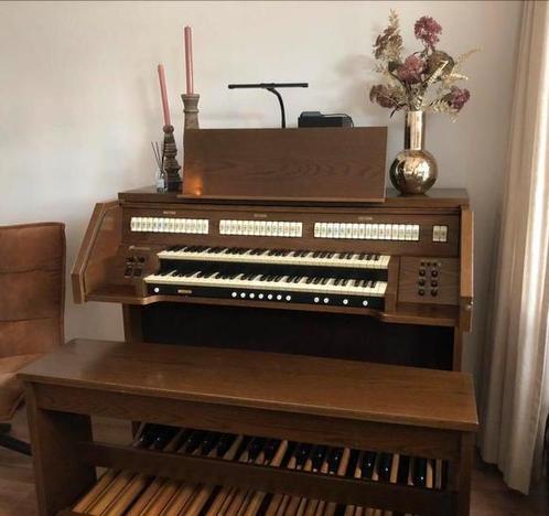 Viscount Domus 1132 orgel, donker eiken., Muziek en Instrumenten, Orgels, Gebruikt, Orgel, 2 klavieren, Ophalen