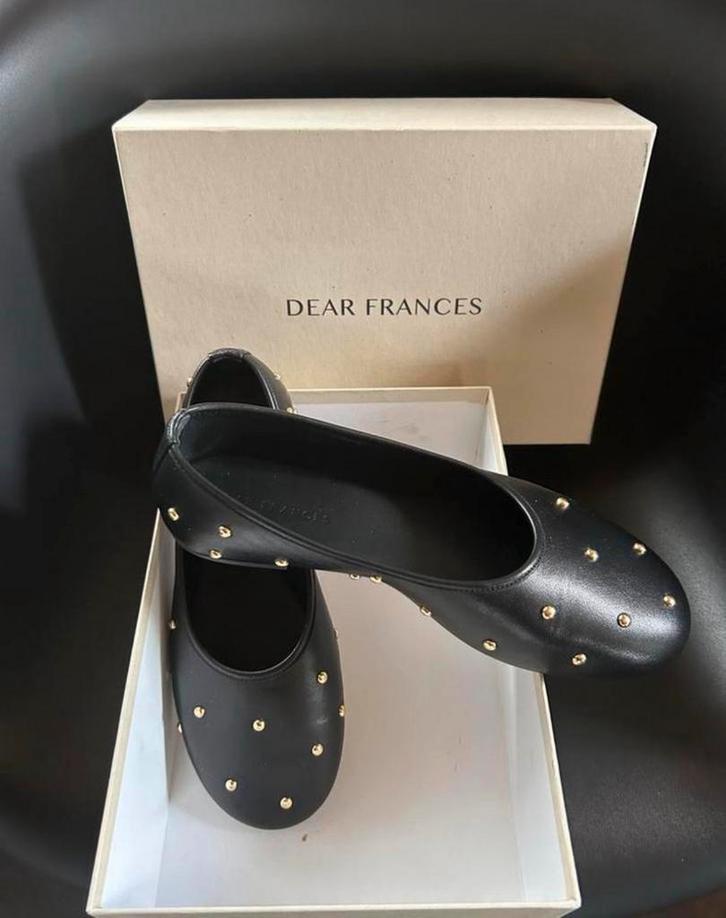 Dear Frances leren ballerina’s met gouden studs by Pauw, Kleding | Dames, Schoenen, Nieuw, Ballerina's, Ophalen of Verzenden