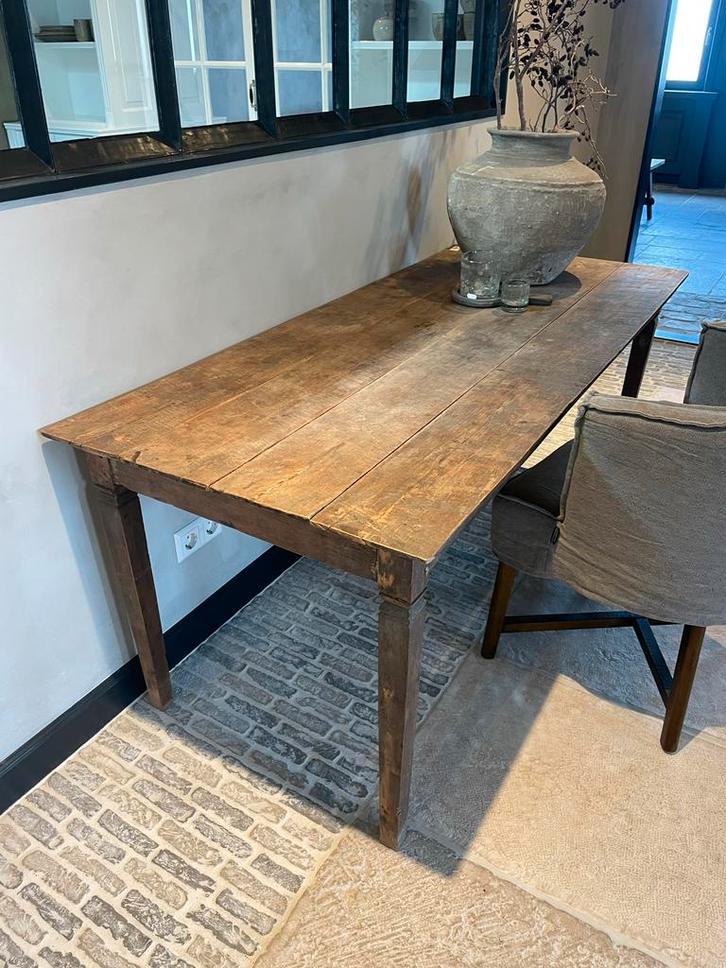 Authentieke Landelijke Tafel Aura Peeperkorn, Antiek en Kunst, Antiek | Meubels | Tafels, Ophalen of Verzenden