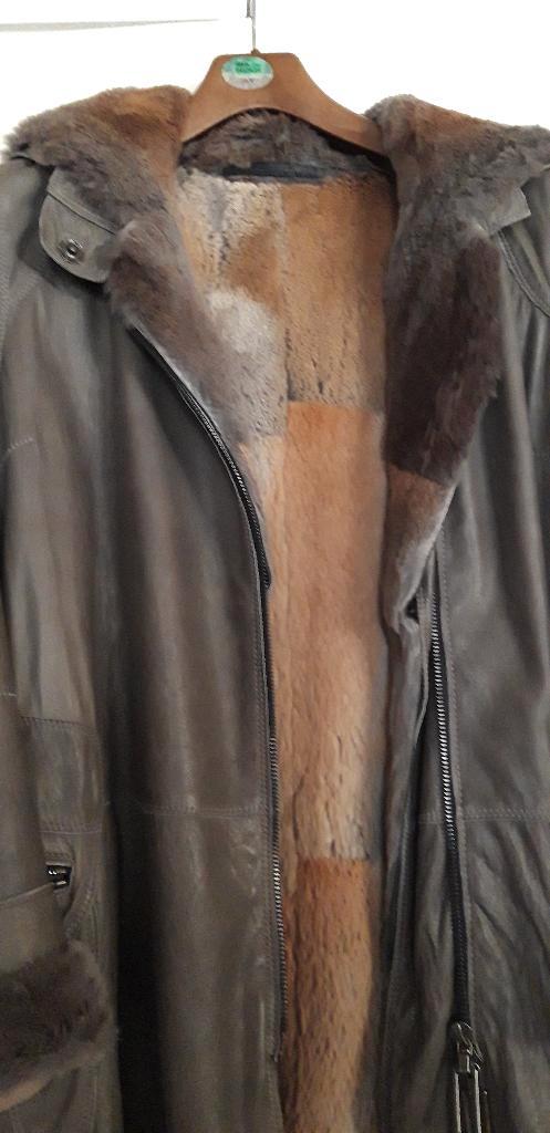 SYLVIE SCHIMMEL lammy leren jas, mt 38, Kleding | Dames, Jassen | Winter, Zo goed als nieuw, Maat 38/40 (M), Bruin, Ophalen of Verzenden