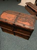 Oude houten kist mooie kleur, Ophalen of Verzenden