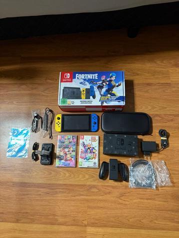 Nintendo Switch V2 Fortnite + Mario Kart 8 Deluxe & Meer! beschikbaar voor biedingen